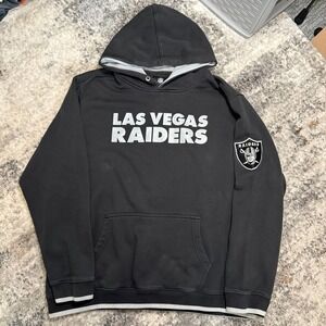 NFL Darius Rucker Las Vegas Raiders Hoodie Mens XXL Black Sweatshirt Logo Patch